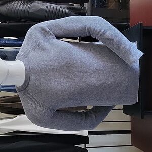 EXPRESS Plaited Ribbed Knit Crew Neck Sweater